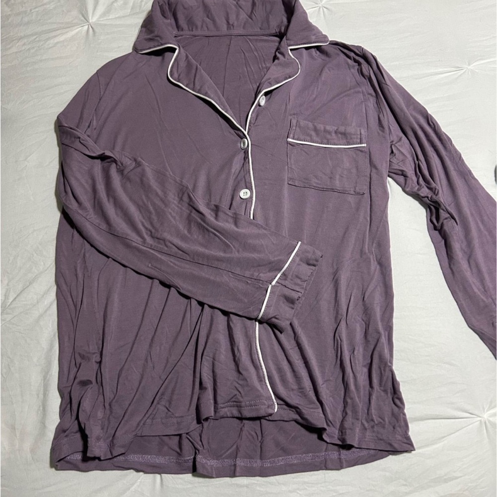 Women's Purple Long-Sleeve Pajama Set